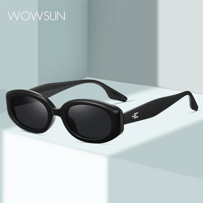 

WOWSUN Small Frame Fashion Trendy Women's Sunglasses Retro Personalized Small Frame UV400 Anti UV Sunglasses AA163