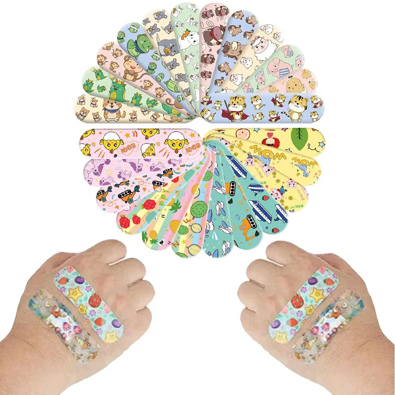 

10/60/180pcs Round Strip Shape Band Aid First Aid Wound Plaster Skin Dressing Patch For Children Adults Adhesive Bandages Kawaii