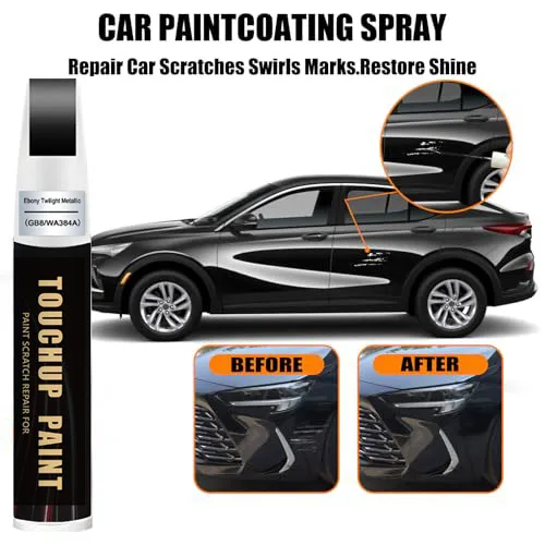 Ebony Twilight Metallic GB8/WA384A Touch Up Paint Compatible with Buick Exact Match Chips and Nicks Touch Up