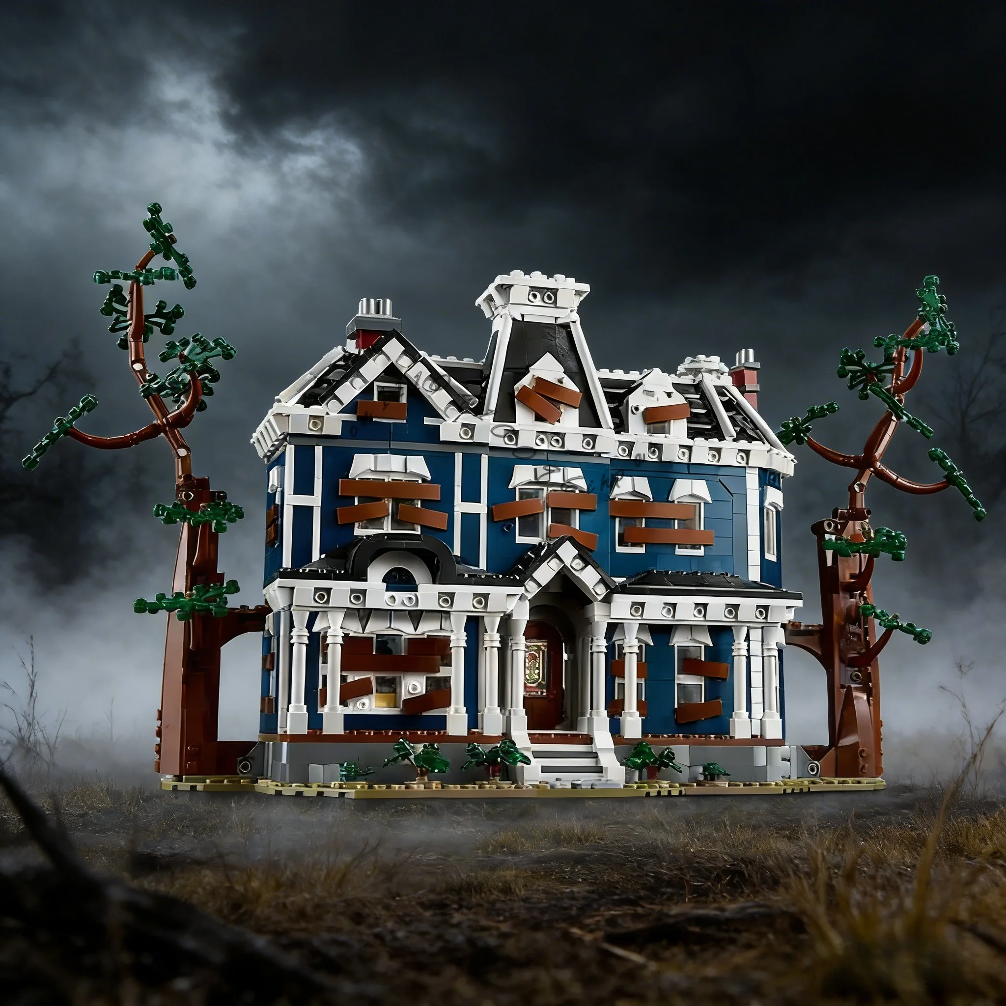 

2026 New Inventory of 2593 Items the Creel House Building Block Brick Set Compatible with 11370 Children's Birthday Toy Gifts