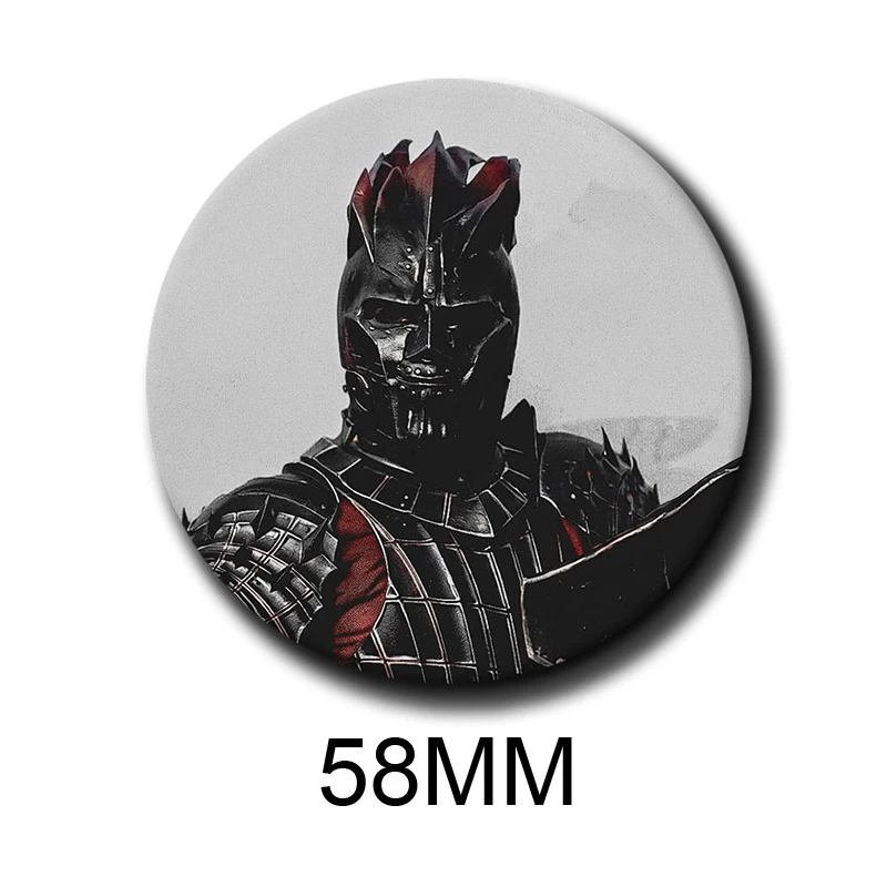 58mm 1PC A-Aerion T-Targaryen B-Brightflame Badge Creative Pins Brooch for Bag Clothes Hat Decor Gifts Fans Collect