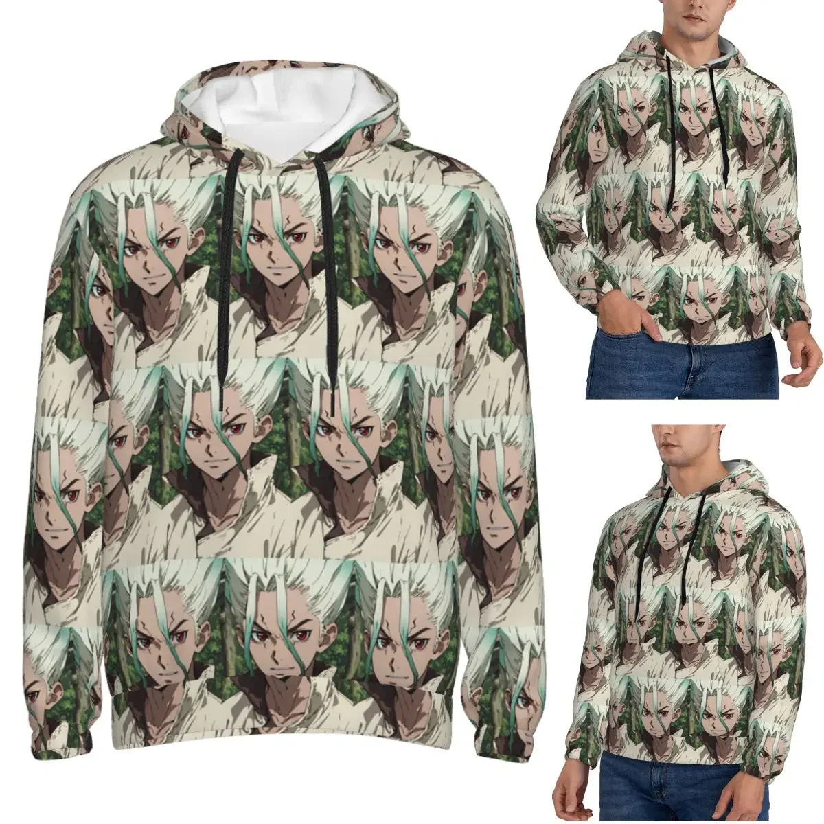 

Ishigami Senku Dr Stone Apan толстовки в стиле аниме пуловер в стиле Харадзюку осень-зима для мужчин и женщин толстовка топы с длинными рукавами