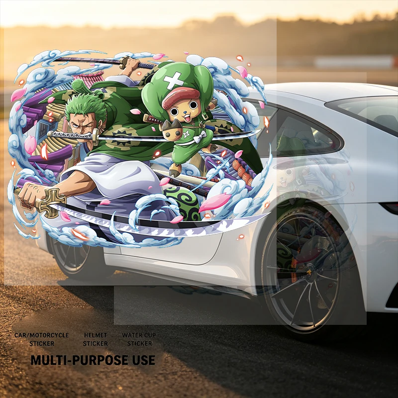 Car Stickers Anime Adventurer Vinyl Decal Waterproof Die Cut Scratch Resistant for Car Body Side Mirror Fuel Tank Auto Decor