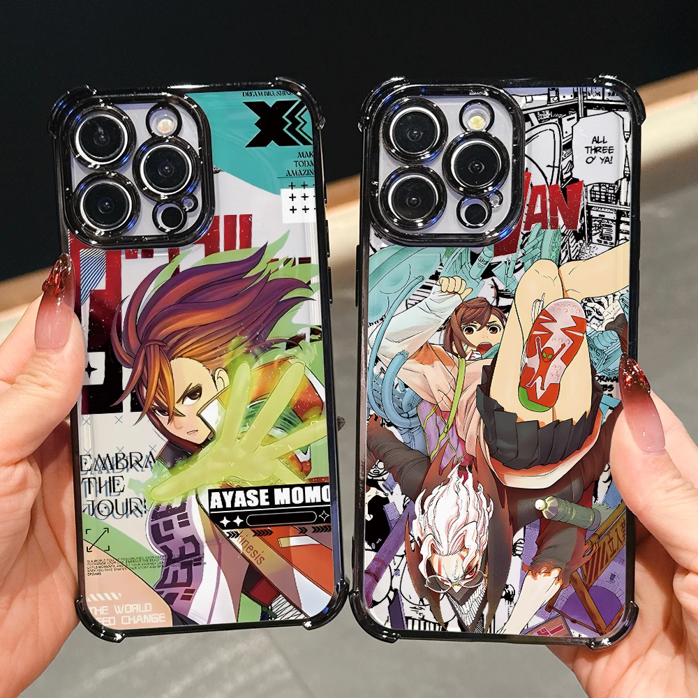 Anime D-DAN DA DANs Plating Phone Case For Samsung S26 S25 S24 S23 S22 S21 S20 FE Note20 Edge Plus Ultra 4G 5G Anti Fall Airbag