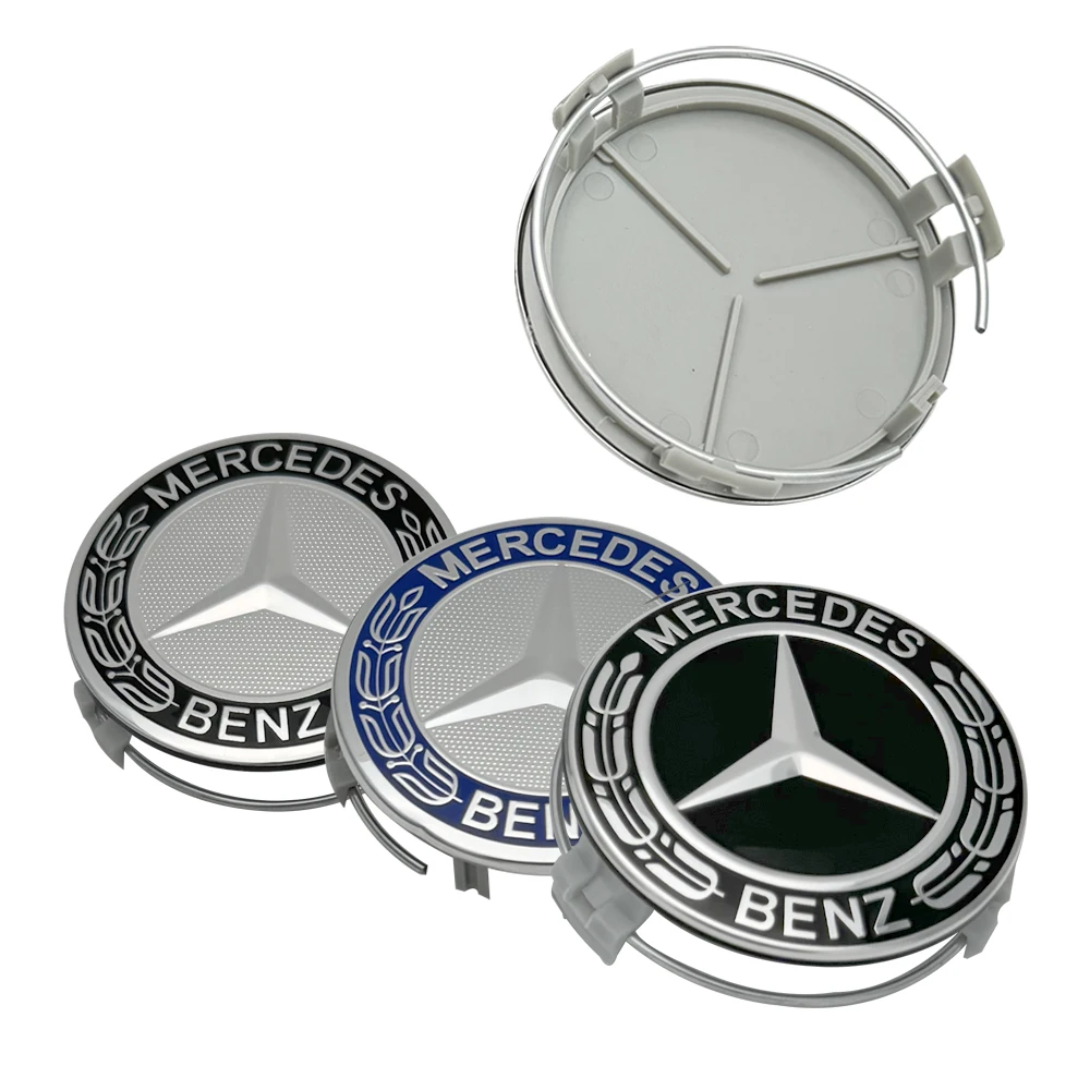 4Pcs 75mm ABS Car Wheel Center Logo Hub Cap For Mercedes Benz C207 C218 A207 C117 CLA CLS E Class W212 S212 X166 W176 W205 W246