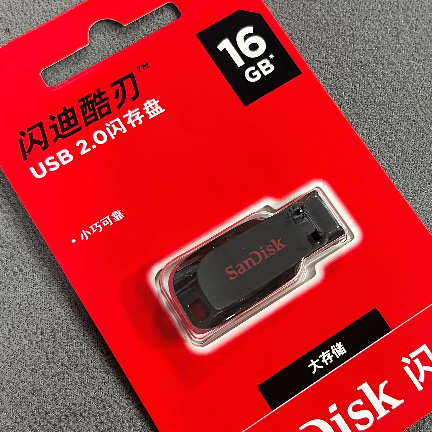 Unidad Flash USB SanDisk Cruzer Blade Original de 128G, 64G, 32G16G, USB2.0 de alto rendimiento para escritorio/portátil/estéreo de coche/reproductor de Audio