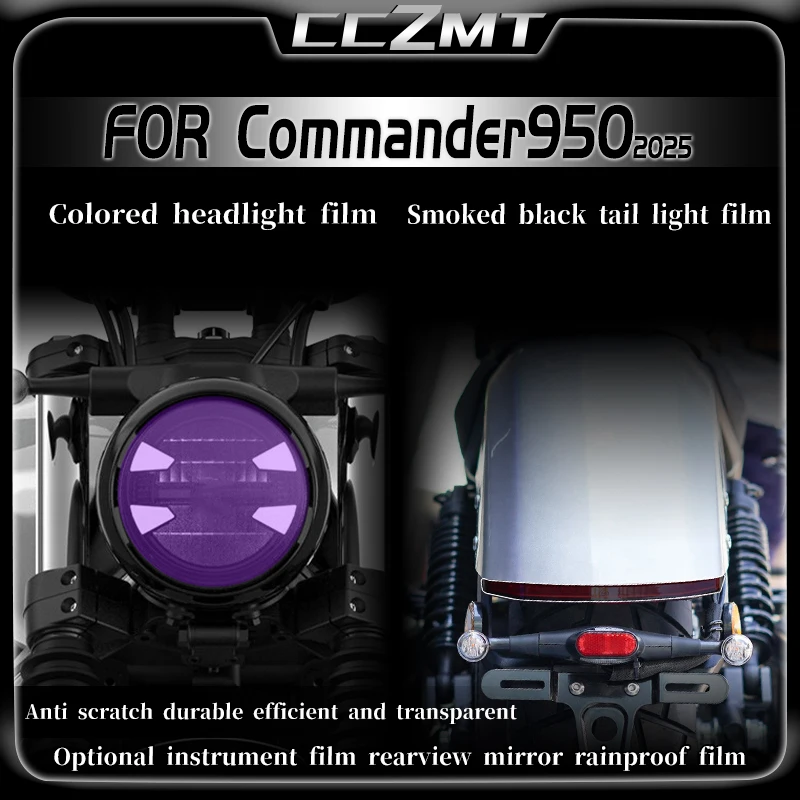 

For Benda COMMANDER950 commander950 2025 motorcycle headlight film instrument protection film sticker film decal modification