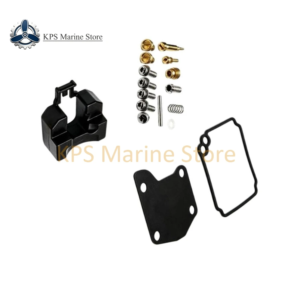 Carburetor Repair Kit 63V-W0093-00 For Yamaha 2 Stroke 9.9HP 13.5HP 15HP Outboard Motor 63V-14301-00 Boat Engine Carb Rebuild Ki