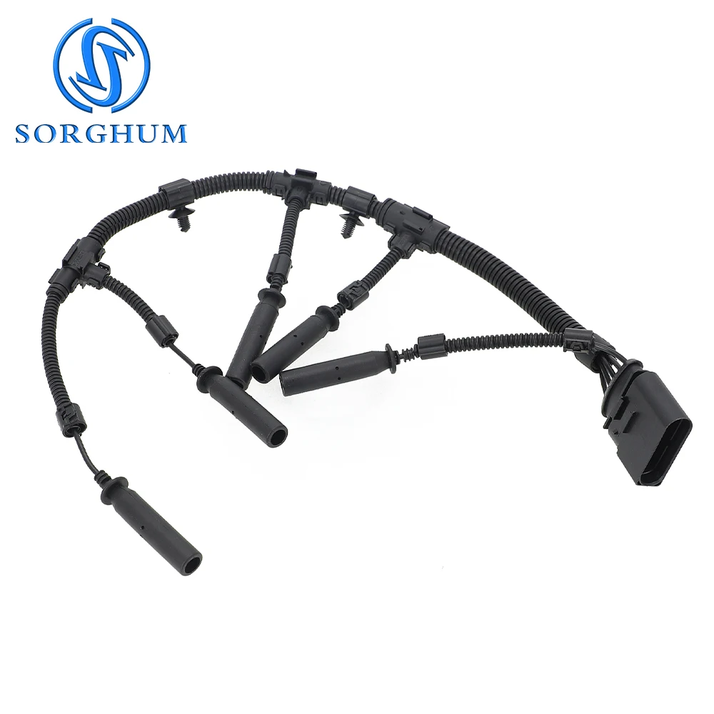 070971277B Glow Plug Bridge Wiring Harness For Volkswagen VW Transporter 2.5 TDI 2003 2004 2005 2006 2007 2008 2009 2010