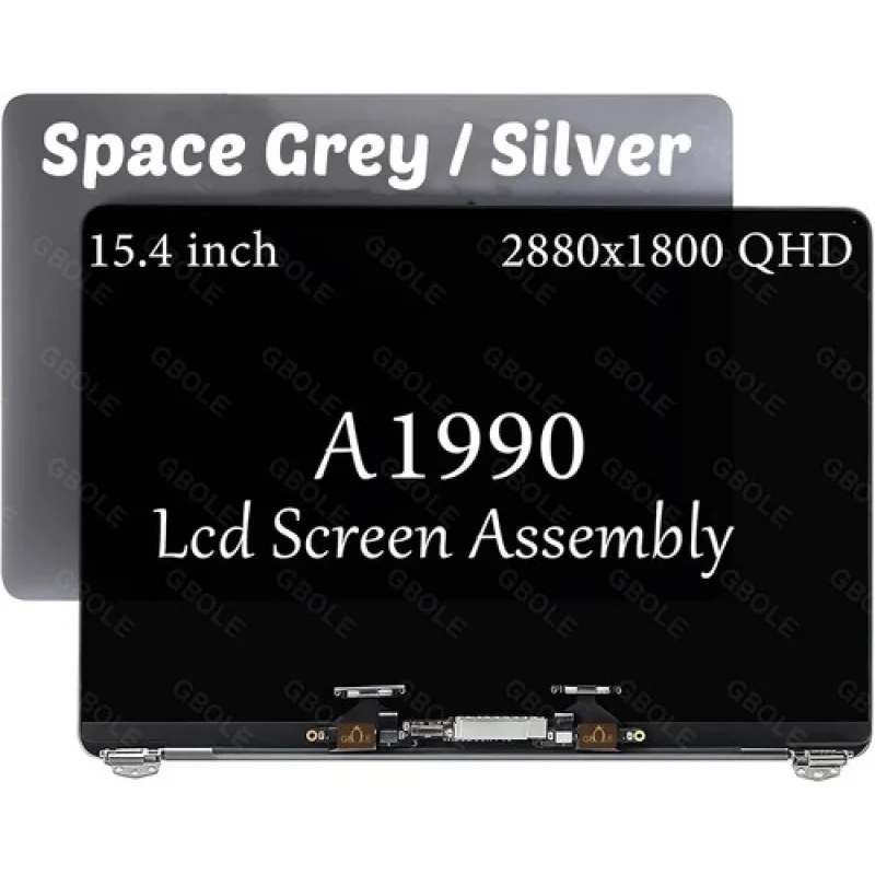 

A++for MacBook Pro A1990 2018 2019 Retina LCD Screen Assembly Silver Grey 661-10356
