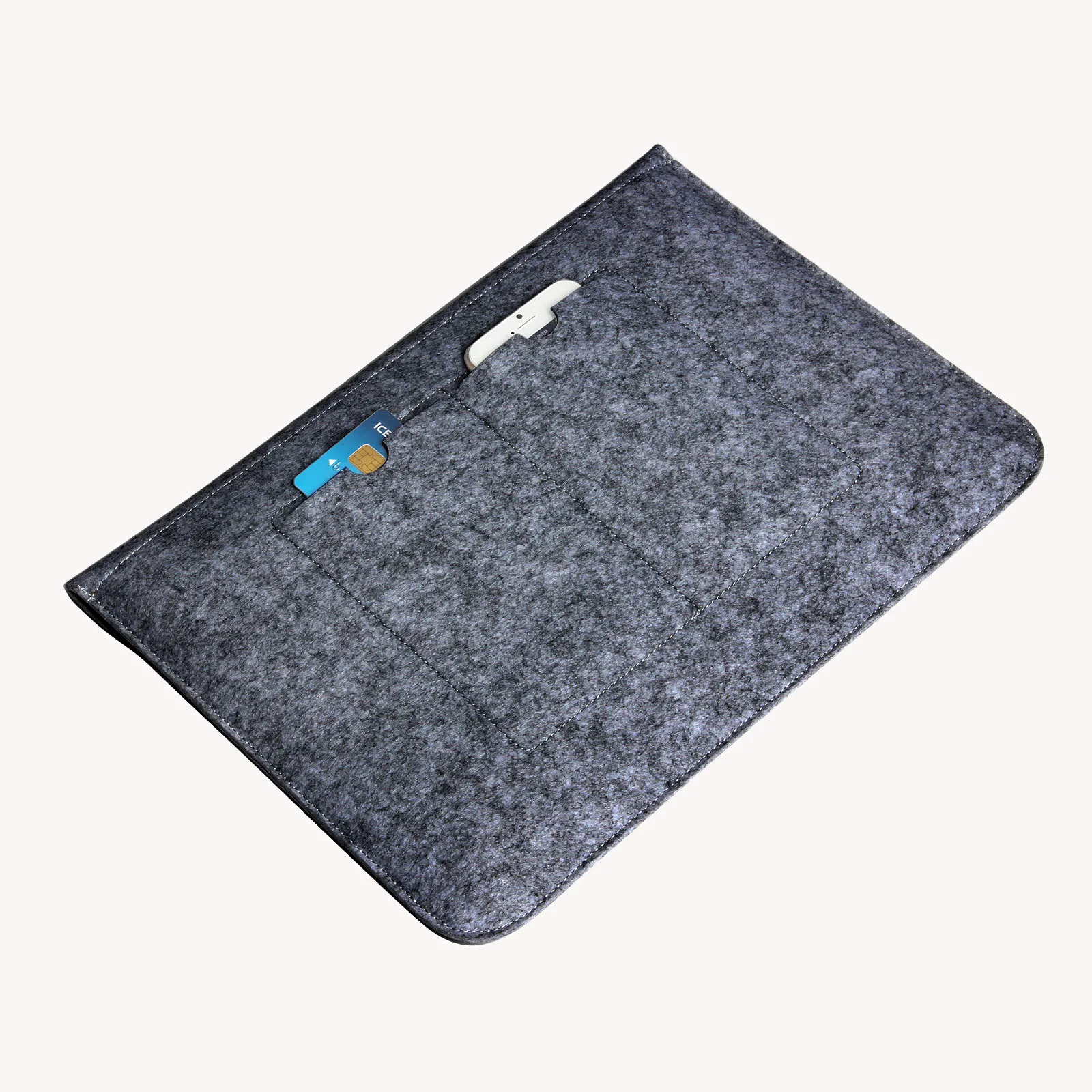 Filcowa torba do macbooka 11 12 13 15 cali pokrowiec na laptopa z kieszenią na mysz A1502 A1278 A1398 A1466 A1706 A1932