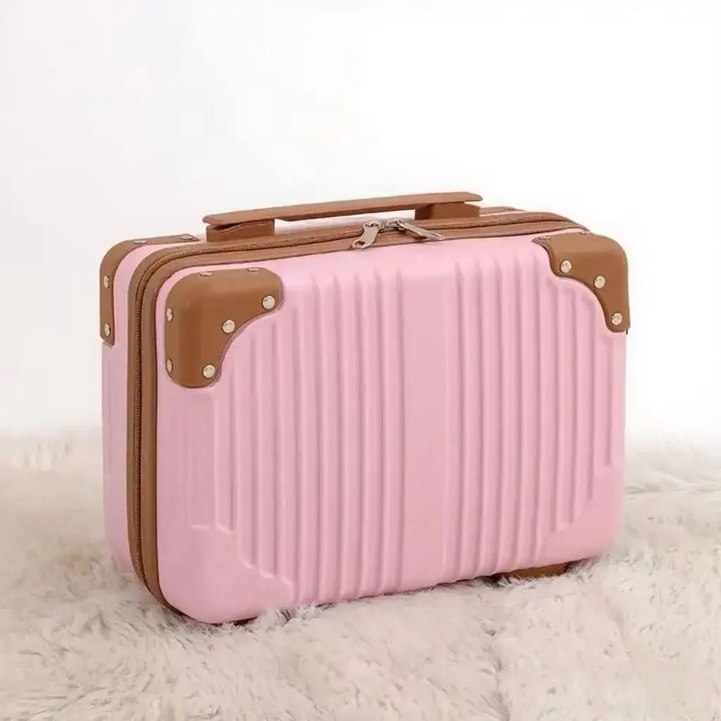 2025 Portable 14" Mini Suitcase, Cosmetic Case, Hand Luggage Organizer, Cosmetic Case, Small Lockbox, Carry-on Suitcase