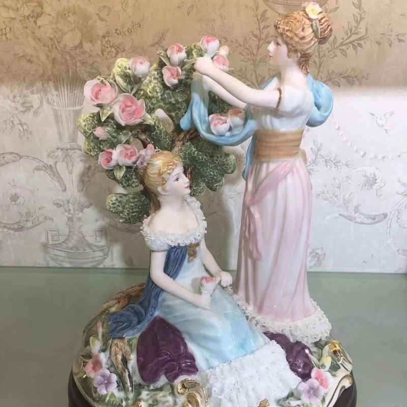 European ornaments, Western figures, ceramic, porcelain dolls, lace products