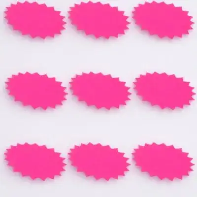 

100 Sheets Creative Price Signs Fluorescent Paper Sale Price Stickers for Goods Display Retail Shop Supermarket