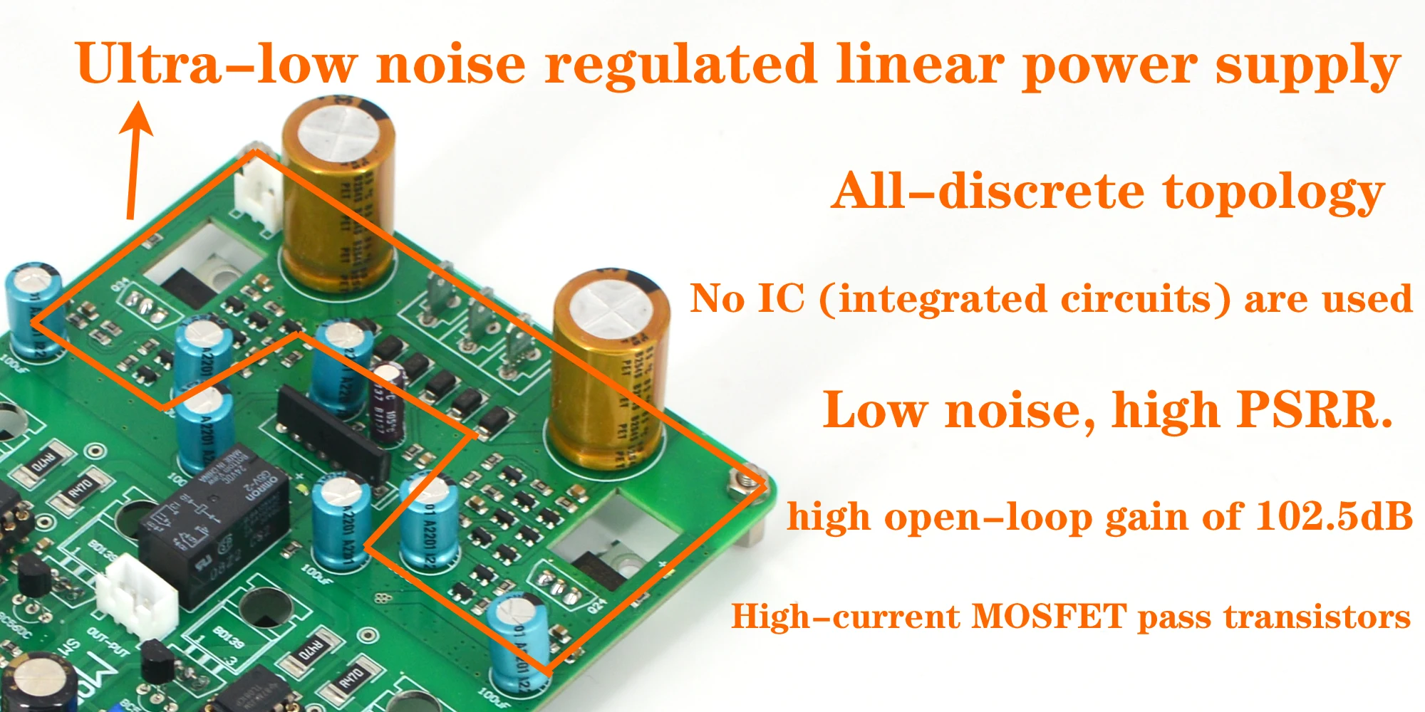 SMT-CK3 Voll diskreter Kopfhörerverstärker ohne Rückkopplung, Audiophiles Desktop-Hi-Fi-Audiogerät, natürliches Klangbild – Detail 8