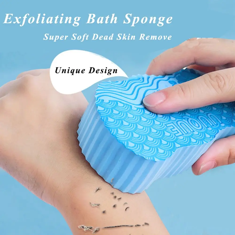 New Shower Body Super Soft Skin Care Shower Brushes Body Scrubber Cleaner Pad Exfoliating Bath Sponge