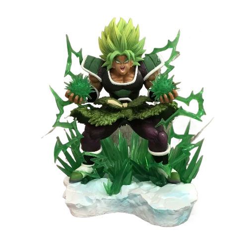 

Dragon Ball Figura GK Furious Green Broly Action Figure Super Saiyan Anime Model Statue Collectible Toy