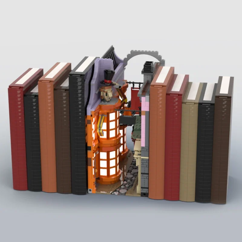 3352pcs MOC Diagon Alley (bookstand Stijl) Bouwstenen Model Bricks Gemonteerd Speelgoed kinderen Vakantie Geschenken