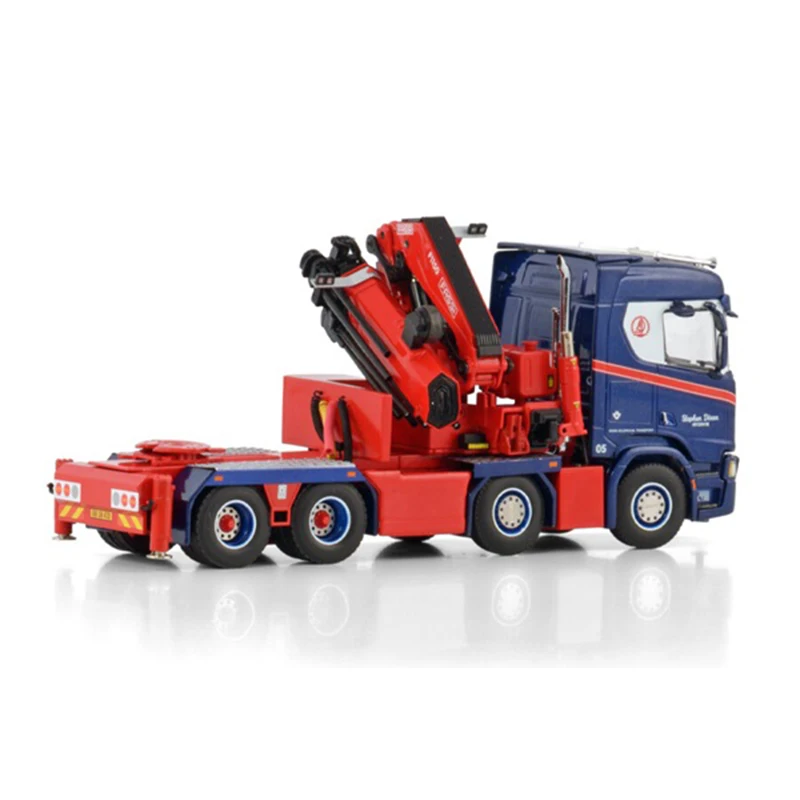 1:50 Scale SCANIA R Series 8X4 On-board Crane Model 01-4325 Simulation Truck Static Display Collectible Toy Gift Souvenir