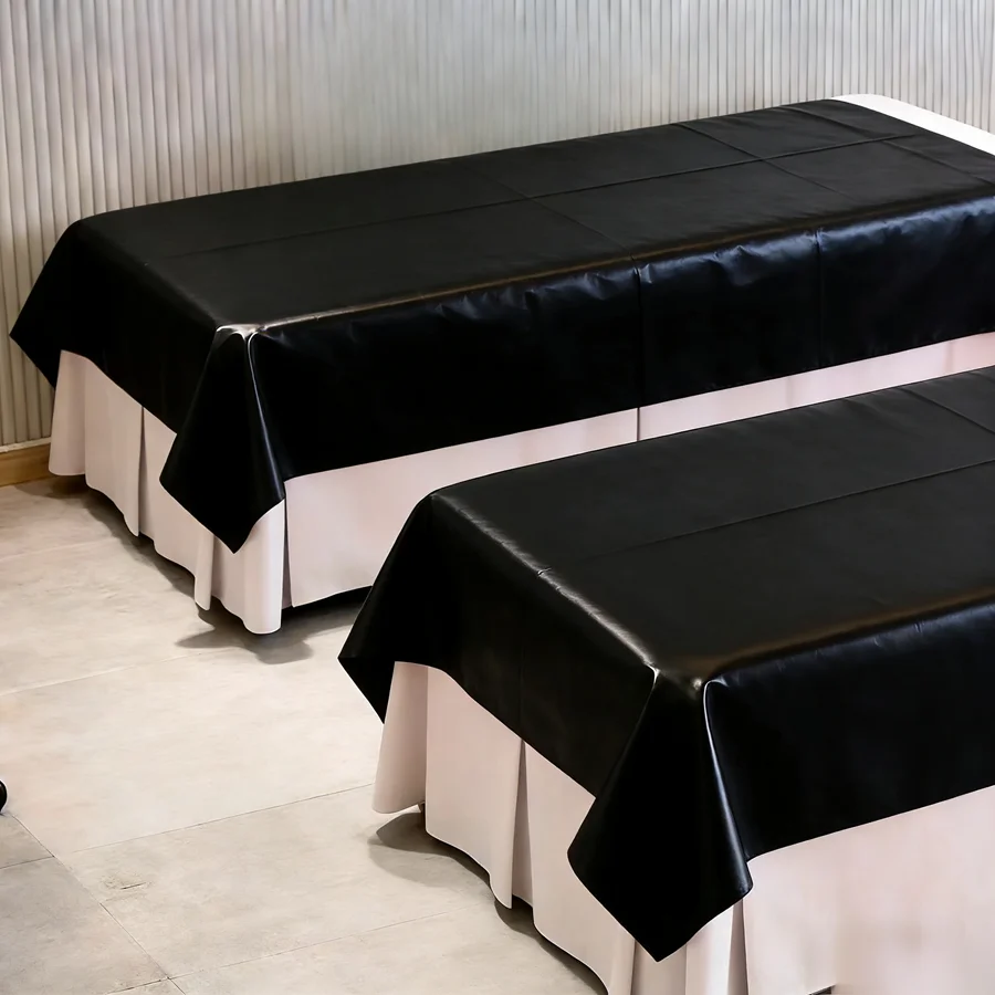 PVC Bed Cover Waterproof Applicable To Household&Rental Easy-to-Clean Dirt-Proof Flat Sheet Cover PVC Cloth Mattress No-Washing