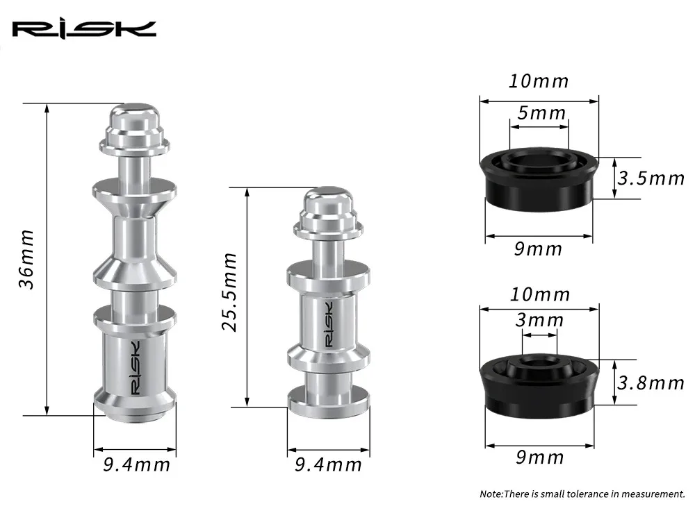 RISK Bike Titanium Bremshebel-Kolben-Reparatur-Kit für SRAM AVID Guide R RE RS RSC DB5 Level T TL – Detail 2