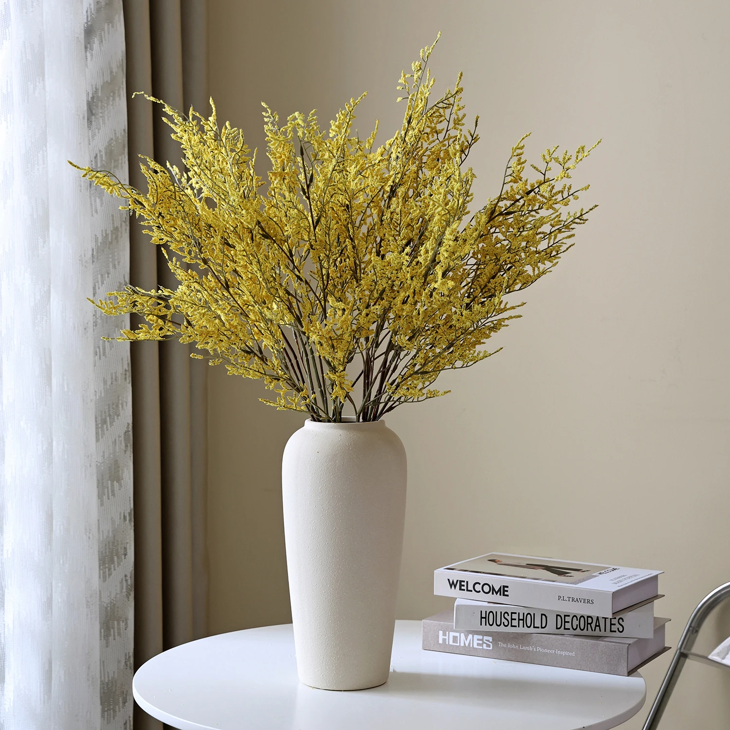 Künstliche Seidenblumen: Liebesgras für Heim- und Bürodekoration, Garten, Rasen, Hochzeit, Brautkranz, Bogen, Bouquet – Bestseller-Requisite – Detail 3