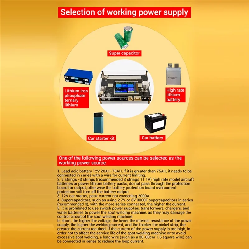 A04G-ZK-XW2 18650 Bateria Máquina de solda de ponto de pulso duplo DC 3.6-15V 3000A Folha de níquel Ponto de cobre Bluetooth APP controlada