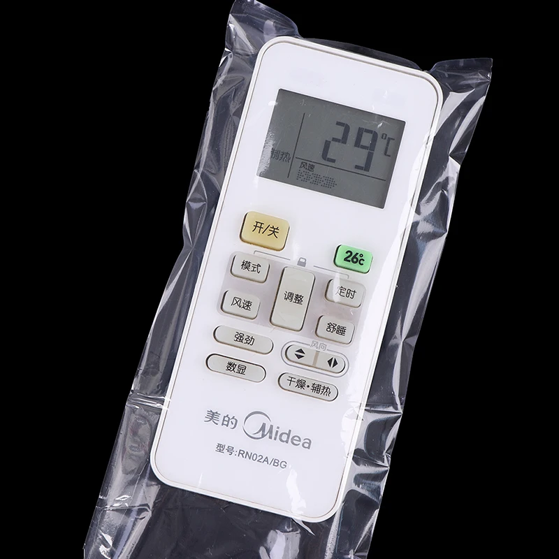 100pcs Transparent Shrink Film Bags Dustproof Protective Cover TV Remote Control Waterproof Protective Cover Home Dustproof