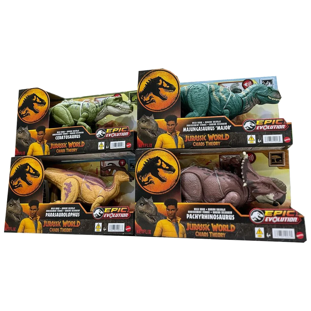 

Jurassic World Mattel Pachyrhinosaurus Dino Wild Roar Ceratosaurus Majungasaurus MAJOR Chaos Theory Collectible Dinosaurs Gifts