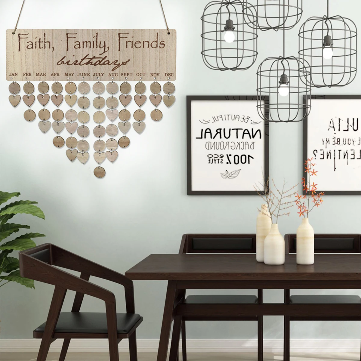 

Wooden Birthday Calendar Reminder Family Friends Wall Decoration Diy Block Calendar For Anniversary Festival Mothers Day Fathers