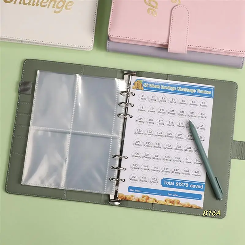 52 Week Money Saving Challenge Binder,Money Saving Binder With Savings Challenges Book And Cash Envelopes, White Easy Install
