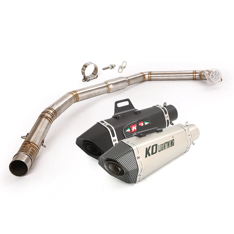 

Slip On For Honda CBR300R CB300F until 2017 Motorcycle Header Exhaust Link Pipe Stainless Steel 51mm Muffler Escape DB Killer