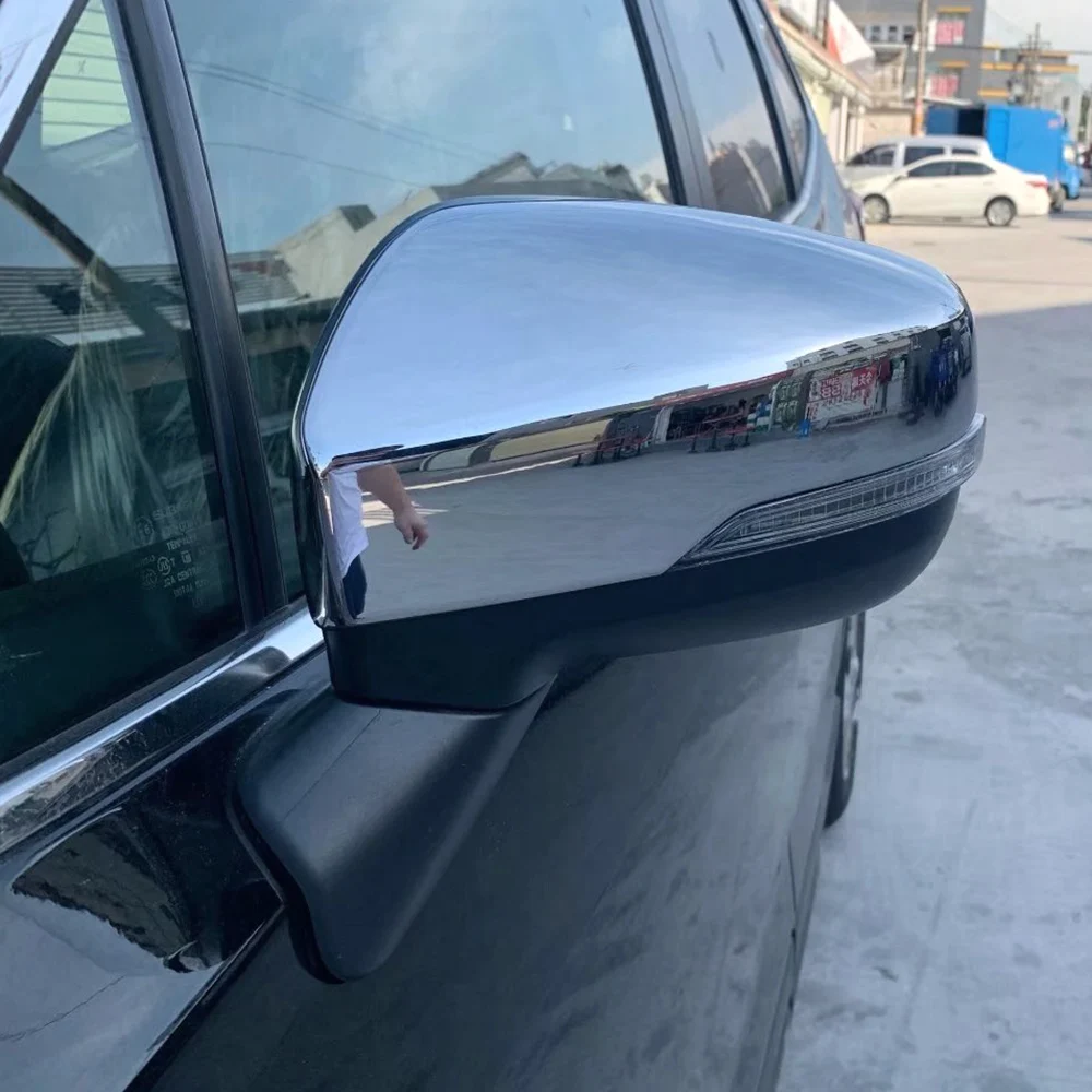 

2019-2024 For Subaru Forester SK Chrome Outside Door Mirror Wing Trim Cover Garnish