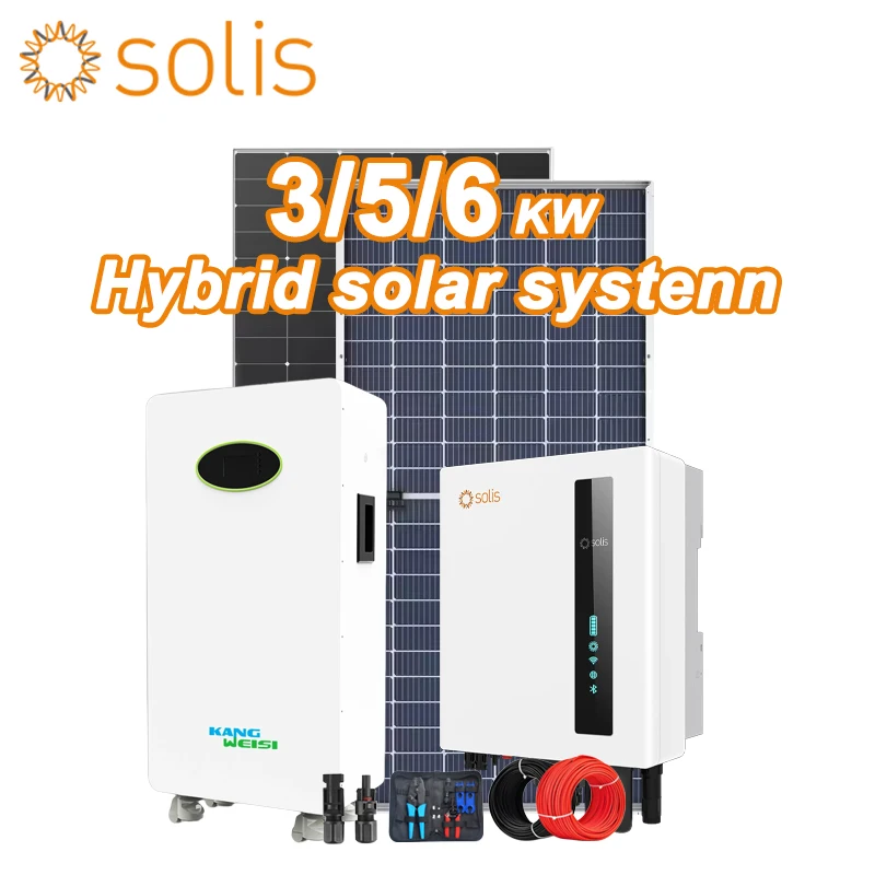 

Гибридная солнечная энергетическая система для дома 5 кВт, полный комплект с литий-ионными аккумуляторами, однофазная, для жилого использования