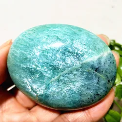 Natural Crystal Amazonite Palm Stone Sorcery Meditation Mental Energy Cure Feng Shui Crystal Home Decoration