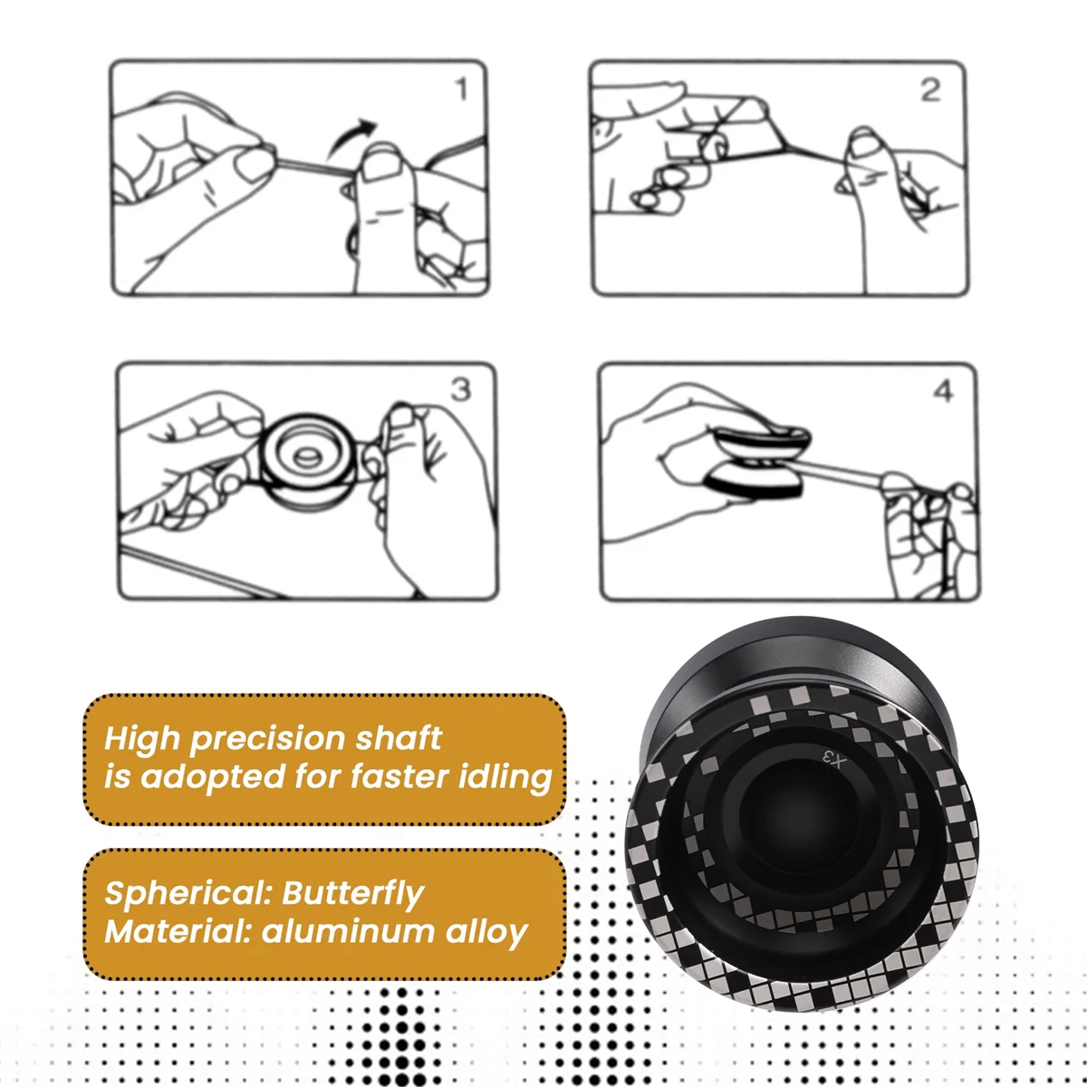 Light Chaser ที่ไม่ตอบสนองตอบสนอง X3การแข่งขันโยโย่โลหะผสมสำหรับผู้เริ่มต้นและฝึกฝนกลอุบายด้วยถุงมือและสาย