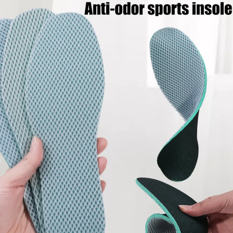 Cuttable Deodorizing Insoles Daily Exercise Deodorization Shock-absorbing Shoe Pad Breathable Deodorant Leather Shoes Insole