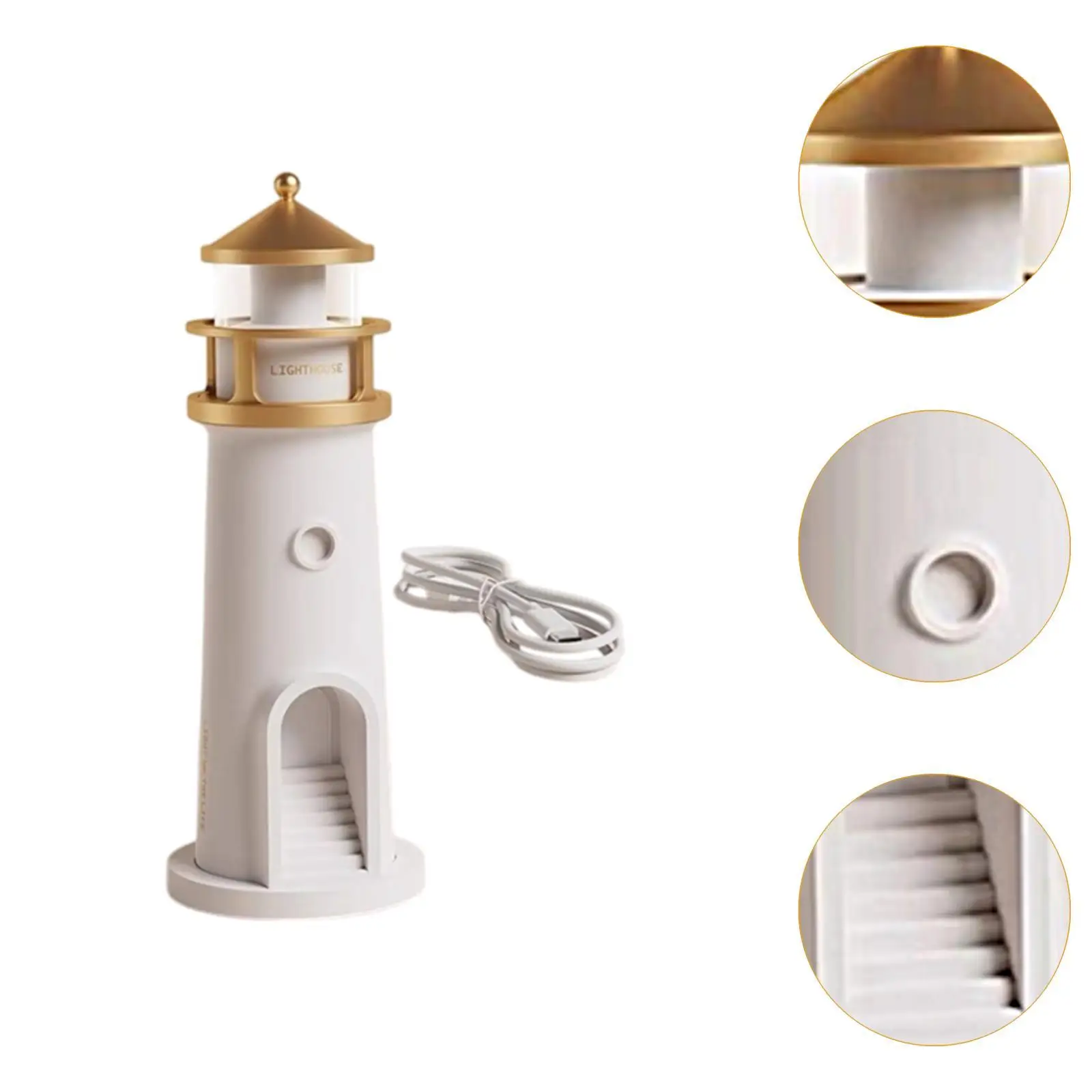 Candeeiro de mesa de cabeceira com luz noturna ambiente Brilho ajustável com alto-falante sem fio
