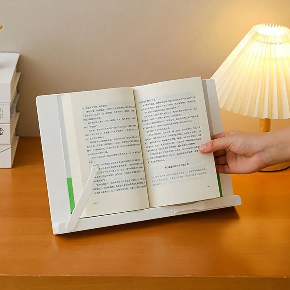 Gifts Tablet Stand Desktop Reading Rack Large Size Solid Color Children's Reading Stand Adjustable Book Clip Fixed Stand