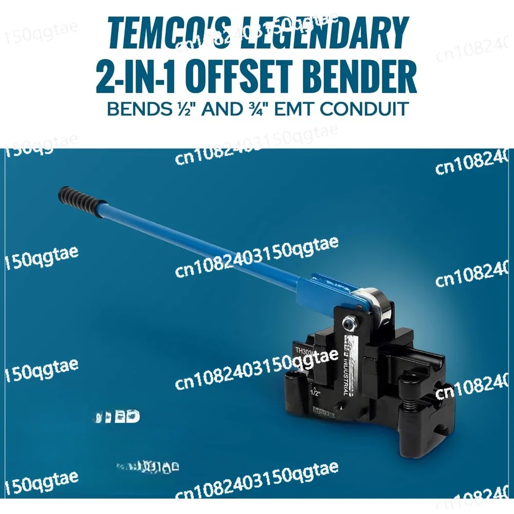 TH3030 Dual Size Conduit Offset Bender 2 in 1 - Both ½“& ¾” EMT