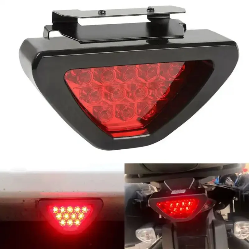 

Car Warning Triangle LED Brake Lights Universal 12V Red LED Flash Tail Lights Outdoor Driving Emergency Rainproof Anti-Fog Lamp