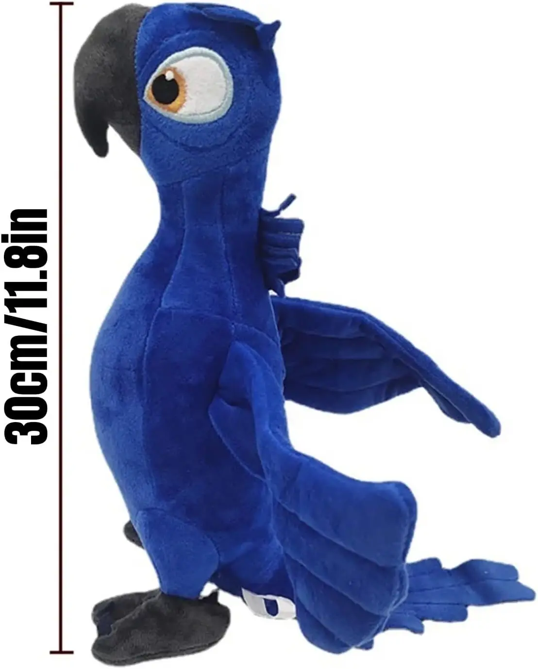 11.8 Inch Rio Blu&Jewel Plush, Soft Cartoon Blue Macaw Stuffed Parrot Throw Pillows for Home Decor for Anime Fans