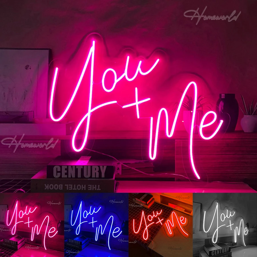 

Алфавит You + Me, неоновый светильник, светодиодная буква, романтическое предложение, декоративная лампа, лампы 12 В для свадьбы, вечеринки, магазина, комнаты, стены