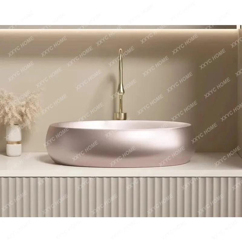 A Creative Advanced Sensory Table Oval Balcony Wash Basin Bathroom Hotel Wash Basin Single