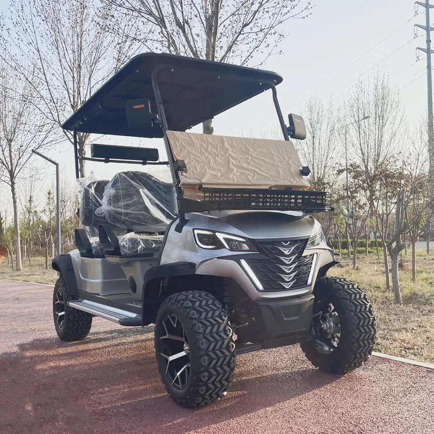 America supplies new products cheaply. Electronic car. Street legal. Electric golf cart. Golf cart with luggage rack.