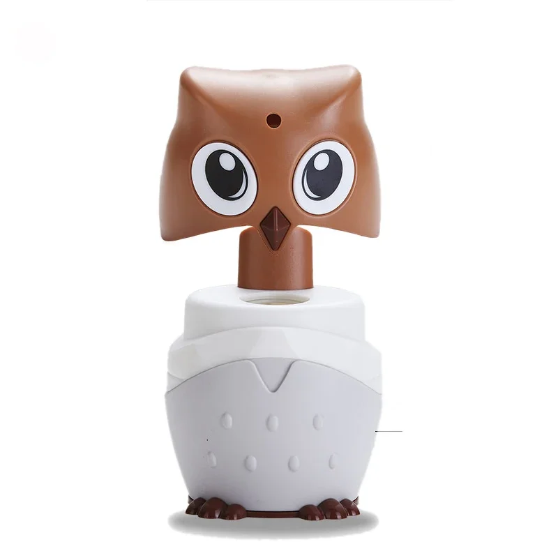 Cartoon Owl Toothpick Holder Desktop Automatic Toothpick Dispenser Tooth Pick Container Automatically PressToothpick Holder