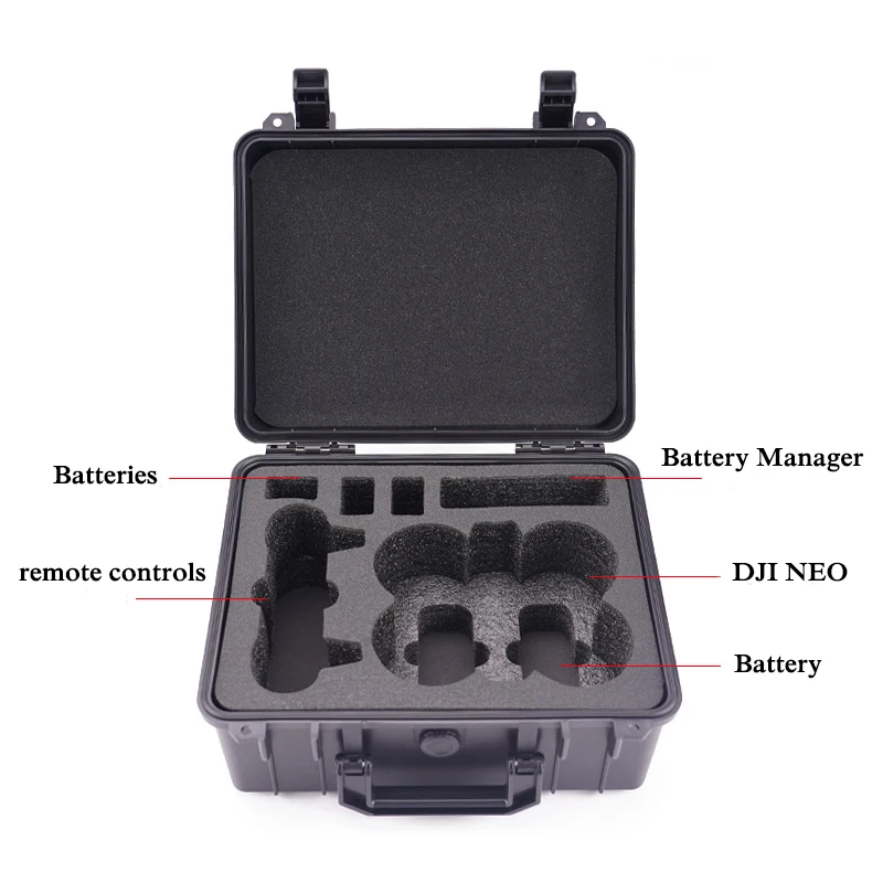 Waterproof Carrying Hard Case for DJI Neo Fly More Combo with RC-N3 Remote Controller,Neo Intelligent Flight Battery