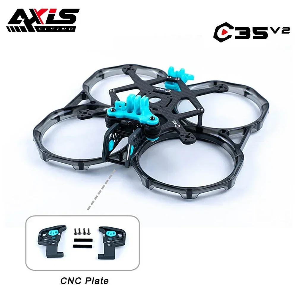 AxisFlying Cineon C30 3 cale / C35 3,5 cala Zestaw ram FPV Cinewhoop Obsługa DJI O3 dla RC FPV Racing Drone