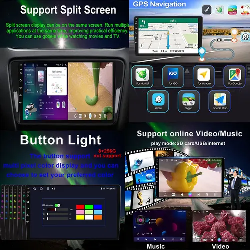 Imagen 2 del producto Para Hyundai TUCSON 2019 2020 2021 Android 15 Auto inalámbrico Carplay Radio de coche reproductor Multimedia navegación GPS 4G + WIFI estéreo
