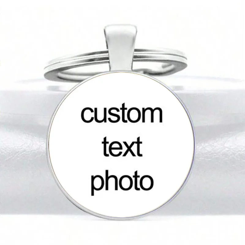 25MM Custom Car Holder Keychain Mum Dad Baby Children Grandpa Parents Designed Photo Keychain For Family Anniversary Gift